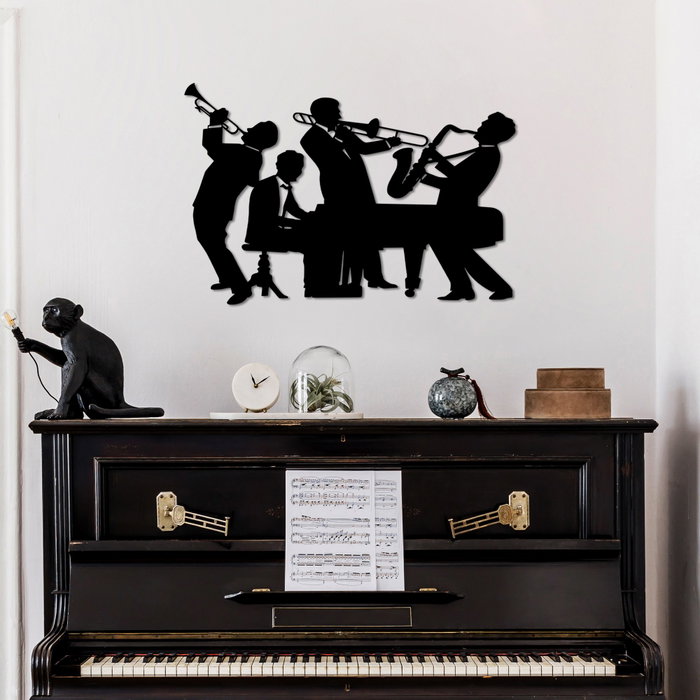 Wallity L Accesorio Decorativo de Pared de Metal Negro 70x46 cm